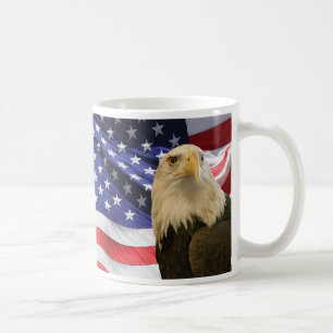 Amerikanska Örn och Flagga Kaffemugg