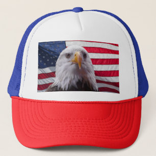 Amerikanska Örn och Flagga Keps