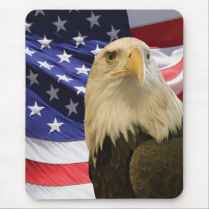 Amerikanska Örn och Flagga Musmatta