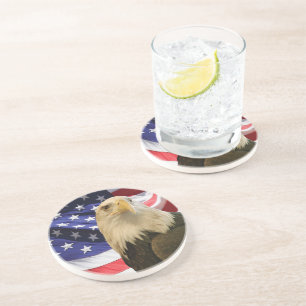 Amerikanska Örn och Flagga Underlägg