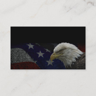 Amerikanska Örn på Flagga Visitkort