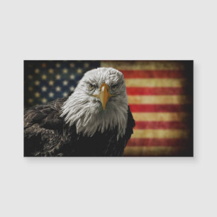 Amerikanska Örn på Grunge Flagga