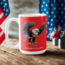 Amerikanska Örn Patriotic USA flagga 4 från juli