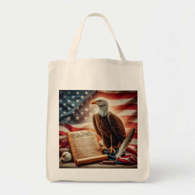 Amerikanska Örn-patriotism Tygkasse (Framsidan)