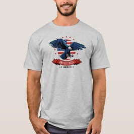 Amerikanska örnet med Flagga Färg Stars & Rand T Shirt