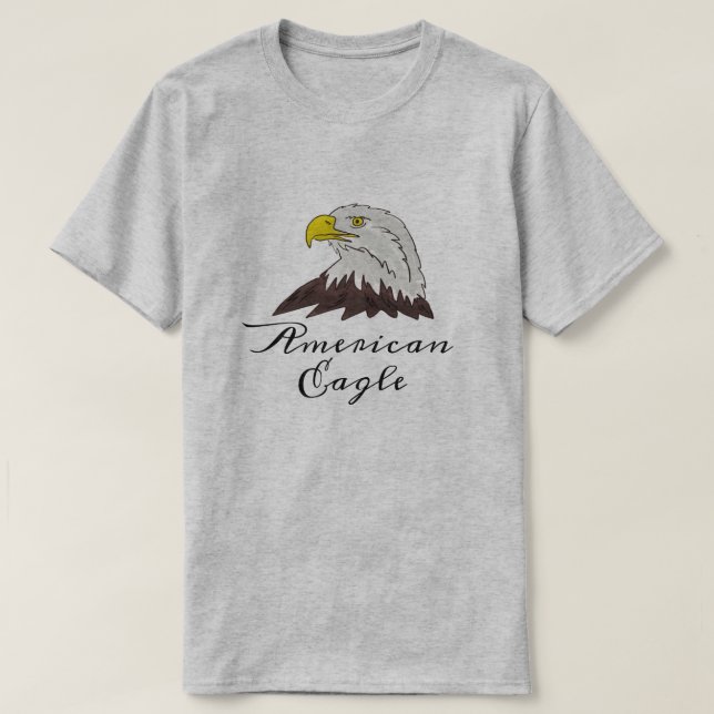 Amerikanska örnskjortor med anpassningsbar t shirt (Design framsida)