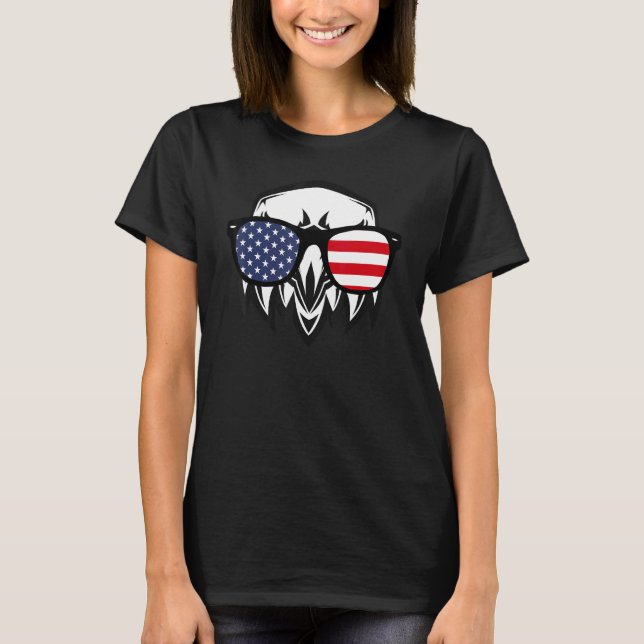 Amerikanska öron 4:e juli Pajamas 4:e juli T Shirt (Framsida)