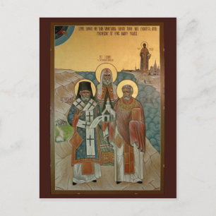 Amerikanska ortodoxa Uppdrag Prayer Card Vykort