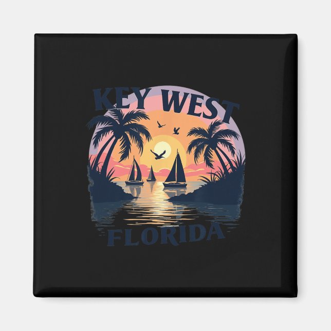 Amerikanska östaden - Florida Nycklar Archipelago Magnet (Framsidan)