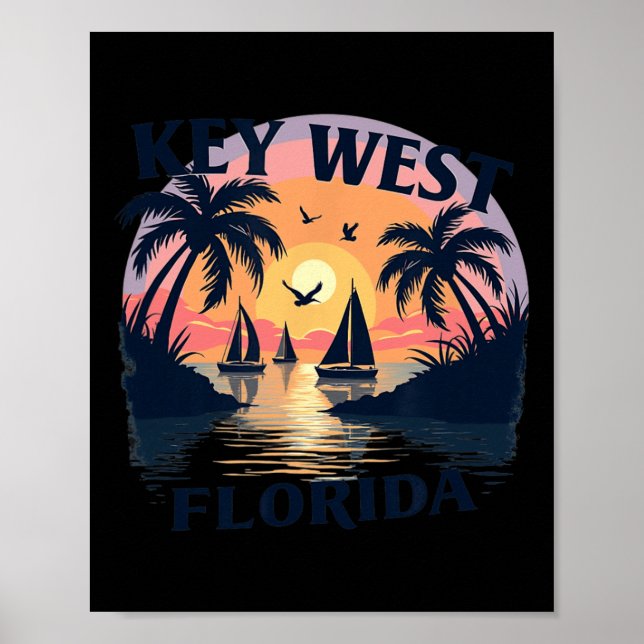 Amerikanska östaden - Florida Nycklar Archipelago Poster (Framsidan)
