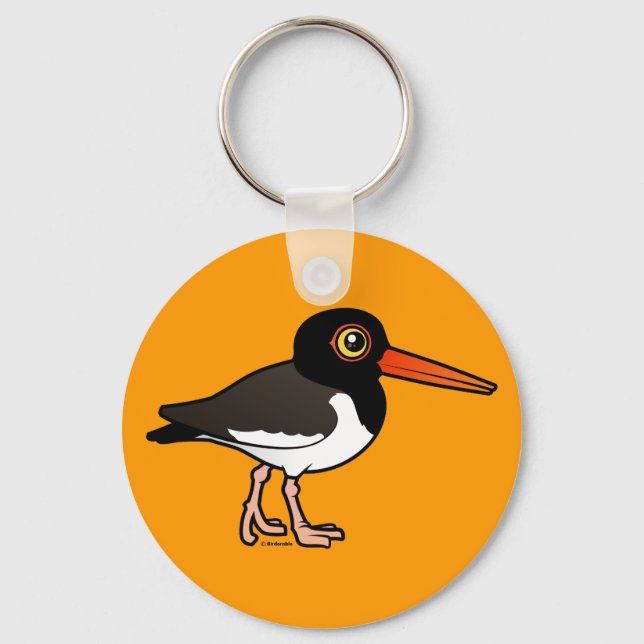 Amerikanska Oystercatcher Nyckelring (Framsida)