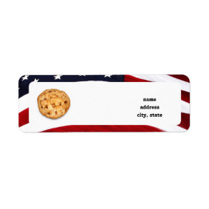 Amerikanska Paj Returadress Etikett