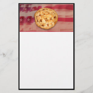 Amerikanska Paj vid Old glory Brevpapper