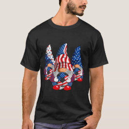 Amerikanska Patriotic Soccer Gnomes USA 4 juli T Shirt