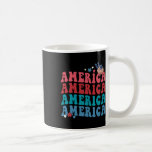 Amerikanska patriotiska 4:e juli Oberoende Kaffemugg<br><div class="desc">Amerikanska patriotiska 4:e juli Independence day</div>