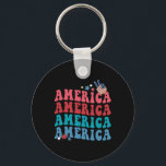 Amerikanska patriotiska 4:e juli Oberoende Nyckelring<br><div class="desc">Amerikanska patriotiska 4:e juli Independence day</div>