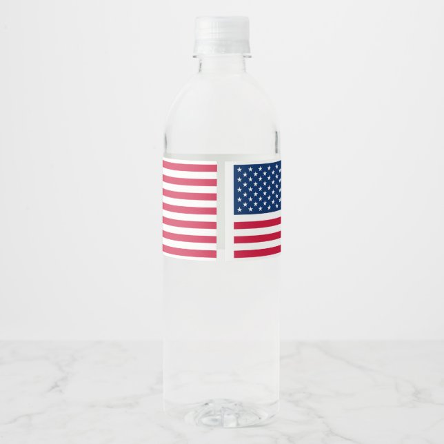 Amerikanska patriotiska etiketter USA flagga Flask (Baksida)