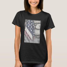 Amerikanska patriotiska Flagga på muren