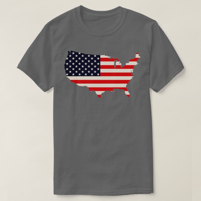 Amerikanska patriotiska Flagga T Shirt (Design framsida)