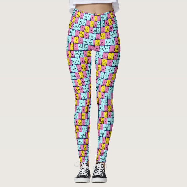 Amerikanska periodiska patriotiska lag från bord o leggings (Framsida)