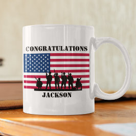 Amerikanska Personligen Army Gift Kaffemugg