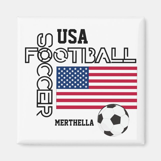 Amerikanska Personligen Fotboll Magnet (Framsidan)