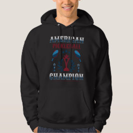 Amerikanska Pickleball Champion 4:e juli Hoodie