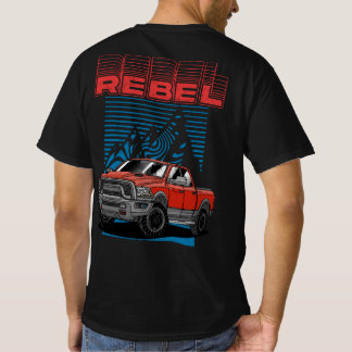 Amerikanska Pickupa Lastbil RAM 1500 Rebel T-Shirt