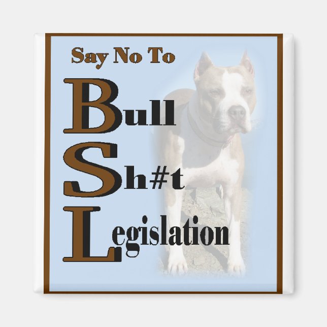 Amerikanska Pit Bull Terrier-presenter Magnet (Framsidan)