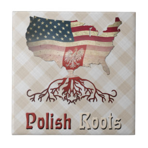 Amerikanska polska rötter Tile Kakelplatta