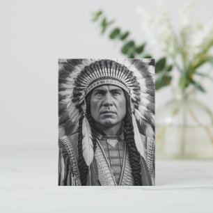 Amerikanska Porträtt i Feathers Vykort