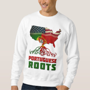 Amerikanska portugisisk rötter lång ärmad tröja