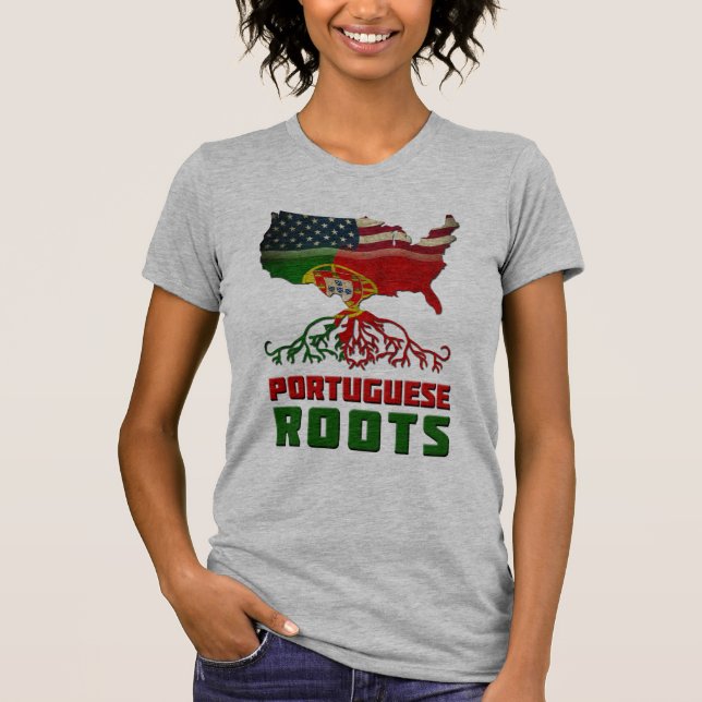 Amerikanska portugisisk rötter tee shirt (Framsida)