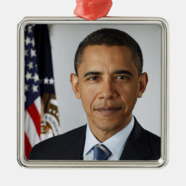 Amerikanska presidenten Barack Obama i Vita huset Julgransprydnad Metall