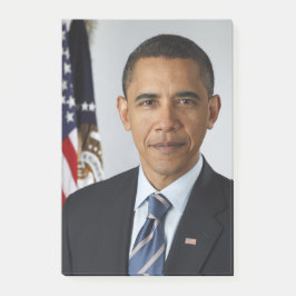 Amerikanska presidenten Barack Obama i Vita huset Post-it Block