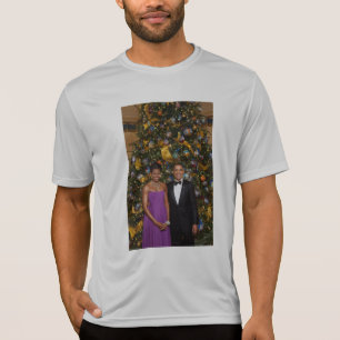 Amerikanska presidenten Barack Obama på julkort T Shirt