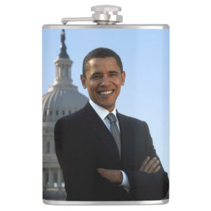 Amerikanska presidenten Barack Obama som amerikans Fickplunta