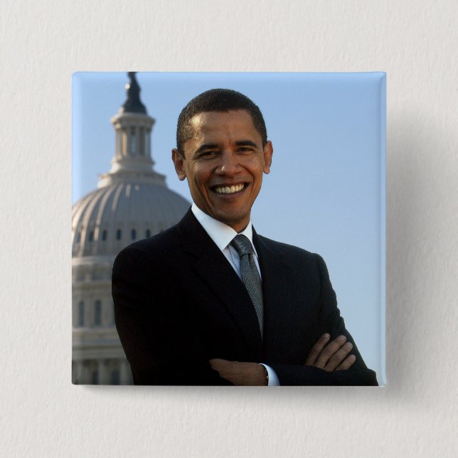 Amerikanska presidenten Barack Obama som amerikans Knapp (Framsida)