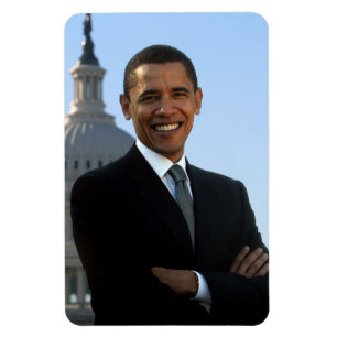 Amerikanska presidenten Barack Obama som amerikans Magnet