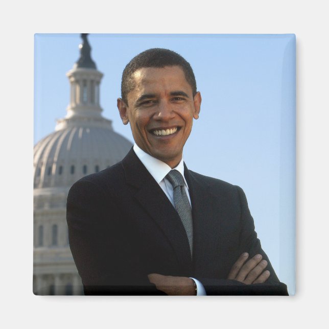 Amerikanska presidenten Barack Obama som amerikans Magnet (Framsidan)