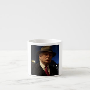 Amerikanska presidenten Donald Trump fadder Espressomugg