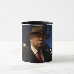 Amerikanska presidenten Donald Trump fadder Mugg