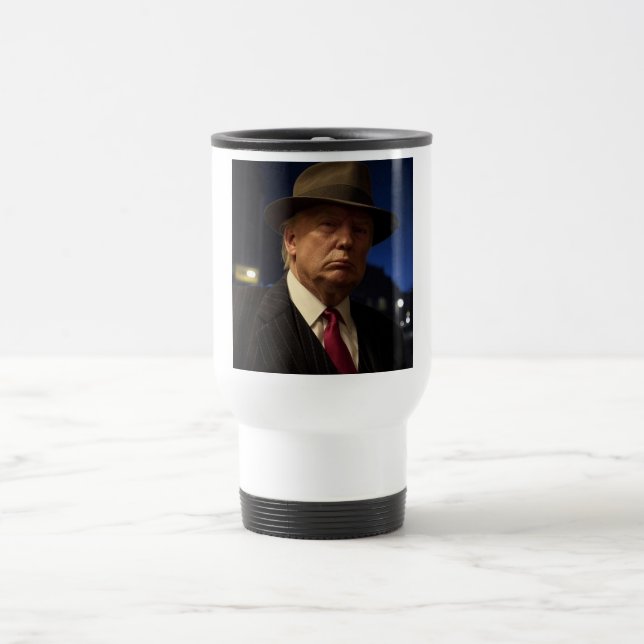 Amerikanska presidenten Donald Trump fadder Resemugg (Center)