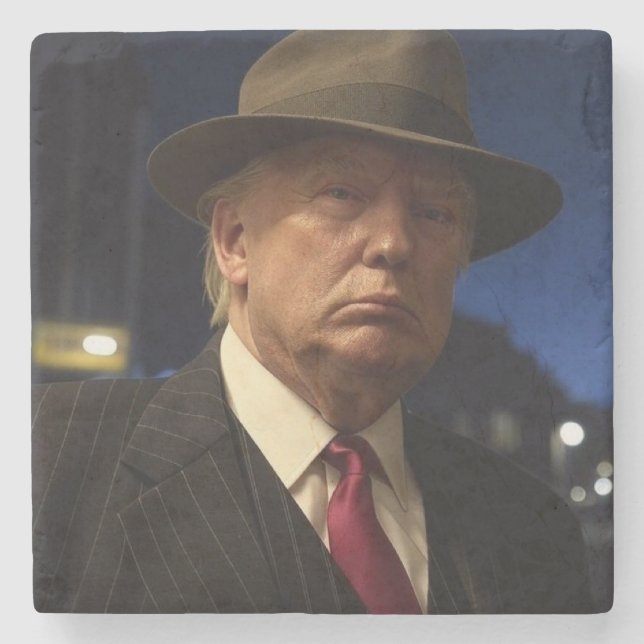 Amerikanska presidenten Donald Trump fadder Stenunderlägg (Framsidan)