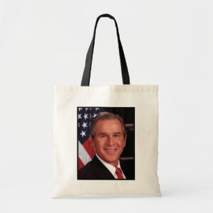 Amerikanska presidenten George Bush julkort Tygkasse