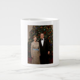 Amerikanska presidenten George Bushs julkort Jumbo Mugg