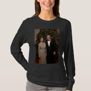 Amerikanska presidenten George Bushs julkort T Shirt