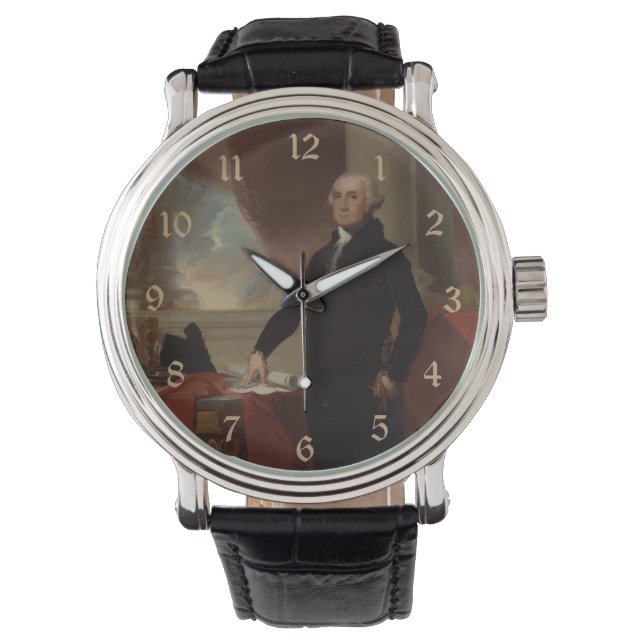 Amerikanska presidenten George Washington Lansdown Armbandsur (Framsida)