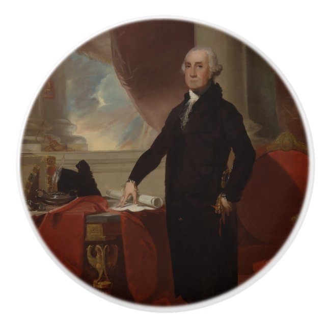 Amerikanska presidenten George Washington Lansdown Knopp (Framsidan)