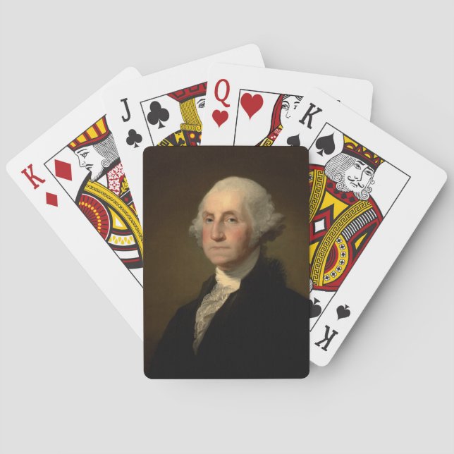 Amerikanska presidenten George Washington, Stuart Casinokort (Baksidan)